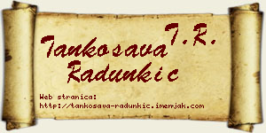Tankosava Radunkić vizit kartica
